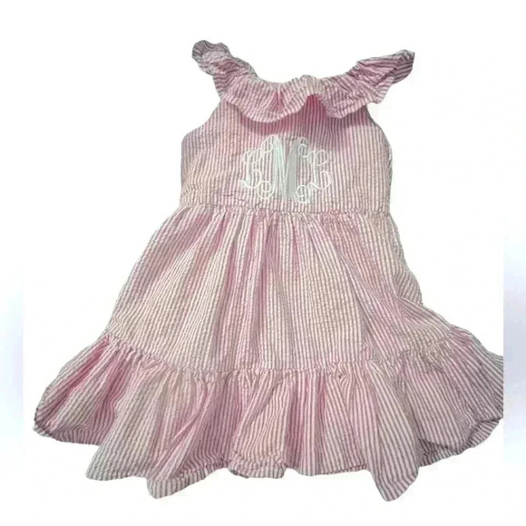 Baby Ralph Lauren Pink And White Monogram 2 Pc (LmL) - Picture 1 of 2